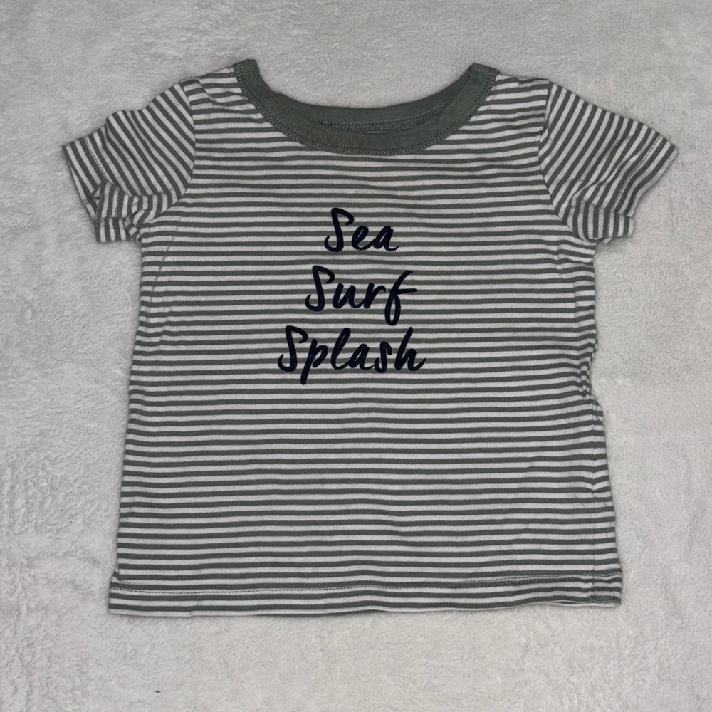 Rise Little Earthling Striped Shirt sea surf splash
